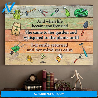 Famille Gift - Poster/Canvas - She Came To Her Garden