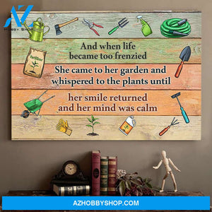 Famille Gift - Poster/Canvas - She Came To Her Garden