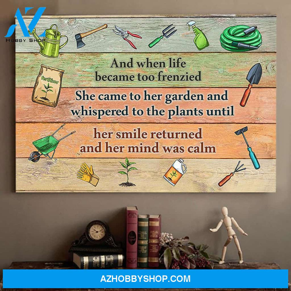 Famille Gift - Poster/Canvas - She Came To Her Garden