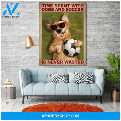 Famille Gift - Poster/Canvas - Soccer and Dog