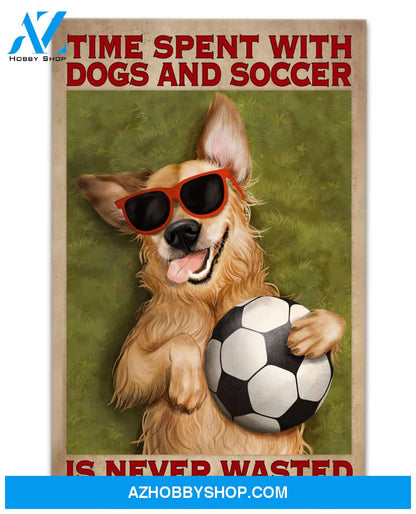 Famille Gift - Poster/Canvas - Soccer and Dog
