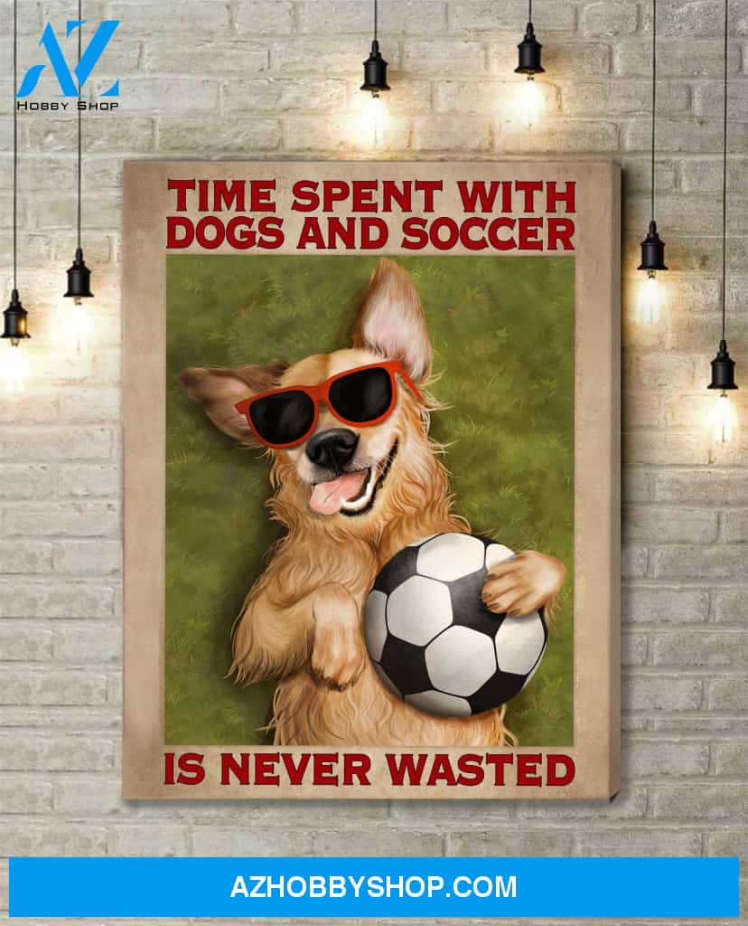 Famille Gift - Poster/Canvas - Soccer and Dog