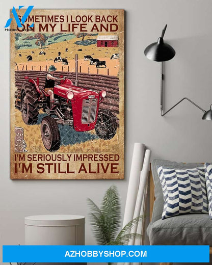 Famille Gift - Poster/Canvas - Sometimes I Look Back On My Life