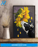 Famille Gift - Poster/Canvas - Sunflower and Cow