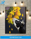 Famille Gift - Poster/Canvas - Sunflower and Cow