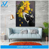 Famille Gift - Poster/Canvas - Sunflower and Cow