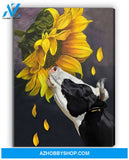 Famille Gift - Poster/Canvas - Sunflower and Cow