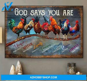 Famille Gift - Roosters Poster & Canvas