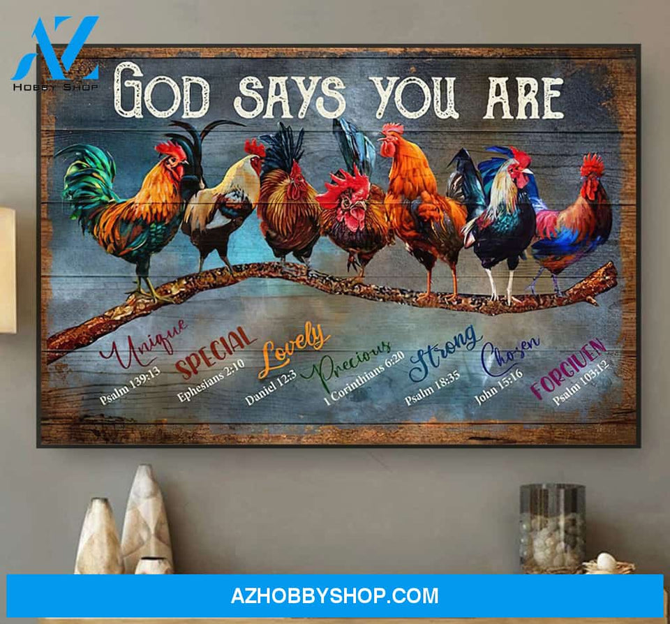 Famille Gift - Roosters Poster & Canvas