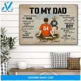 FamilleGift - Special Personalized Canvas for Baseball Father & Son-2