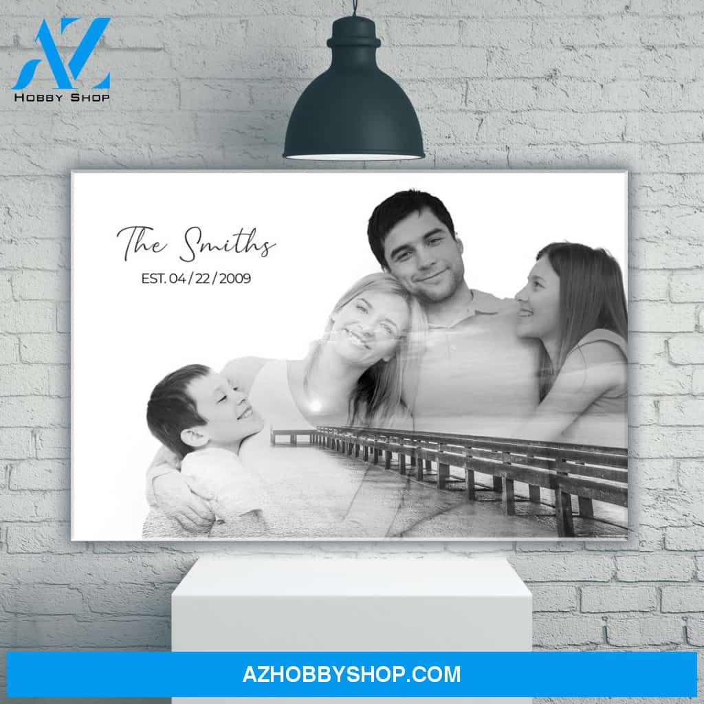 Family Blend Ocean Dock Name Premium Canvas