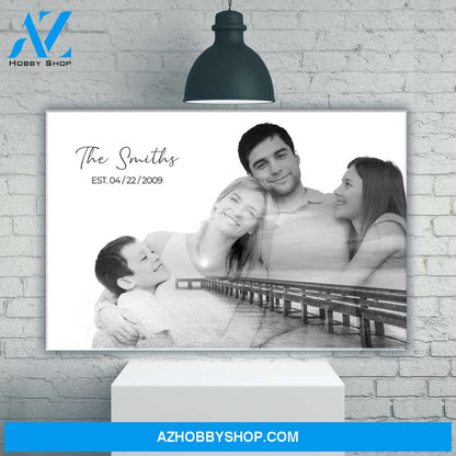 Family Blend Ocean Dock Name Premium Canvas