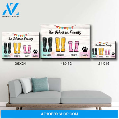 Family Boots Multi-Name Premium Canvas