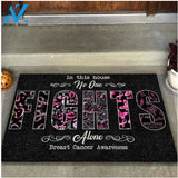 Personalized Name Family House Family Breast Cancer Awareness Doormat On Halloween : In This House Indoor And Outdoor Doormat Warm House Gift Welcome Mat Gift For Friend Family