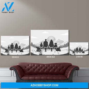 Family Camping Premium Canvas