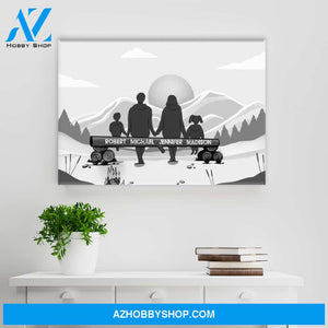 Family Camping Premium Canvas