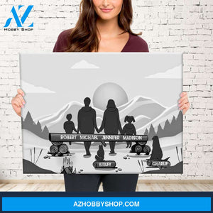 Family Camping Premium Canvas