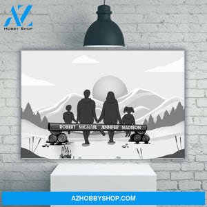 Family Camping Premium Canvas