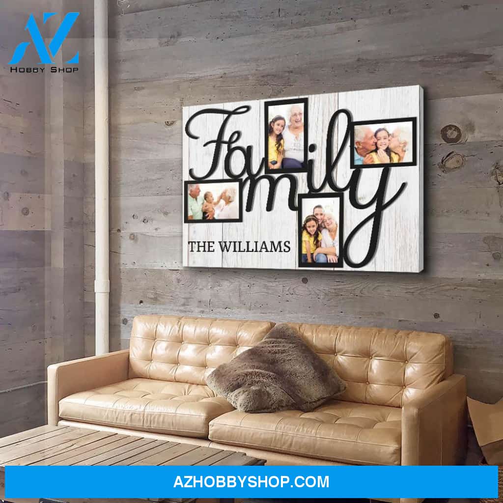 Family Collage - Personalized Custom Photo Canvas
