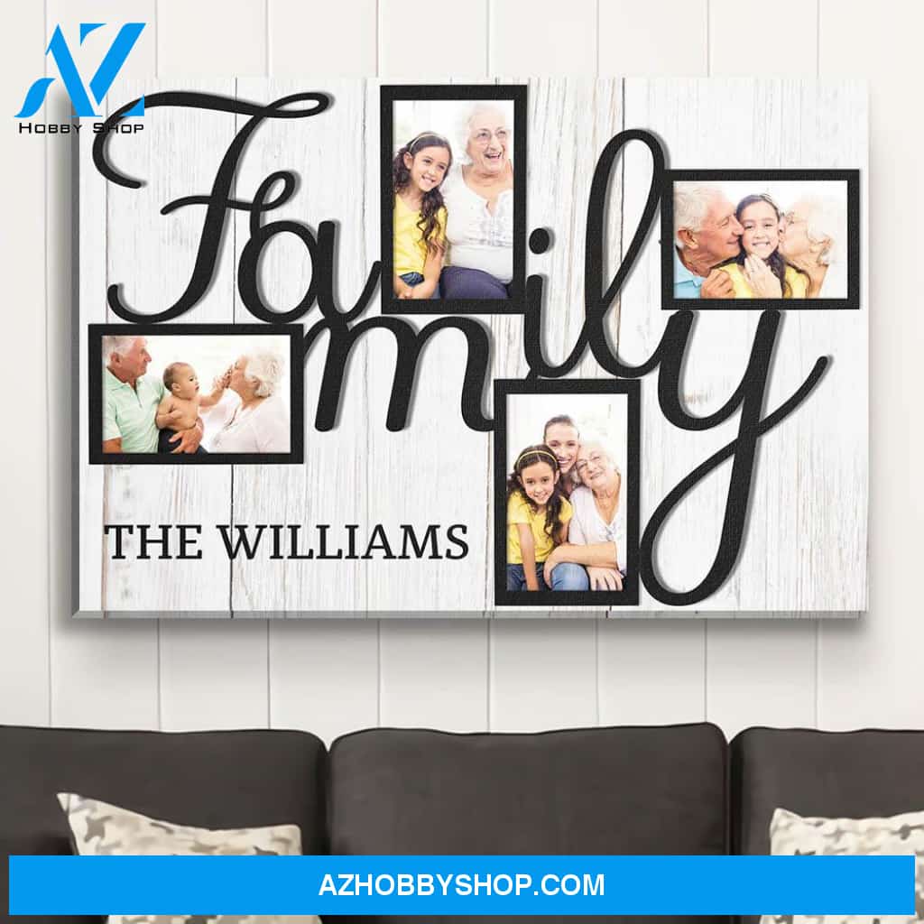 Family Collage - Personalized Custom Photo Canvas