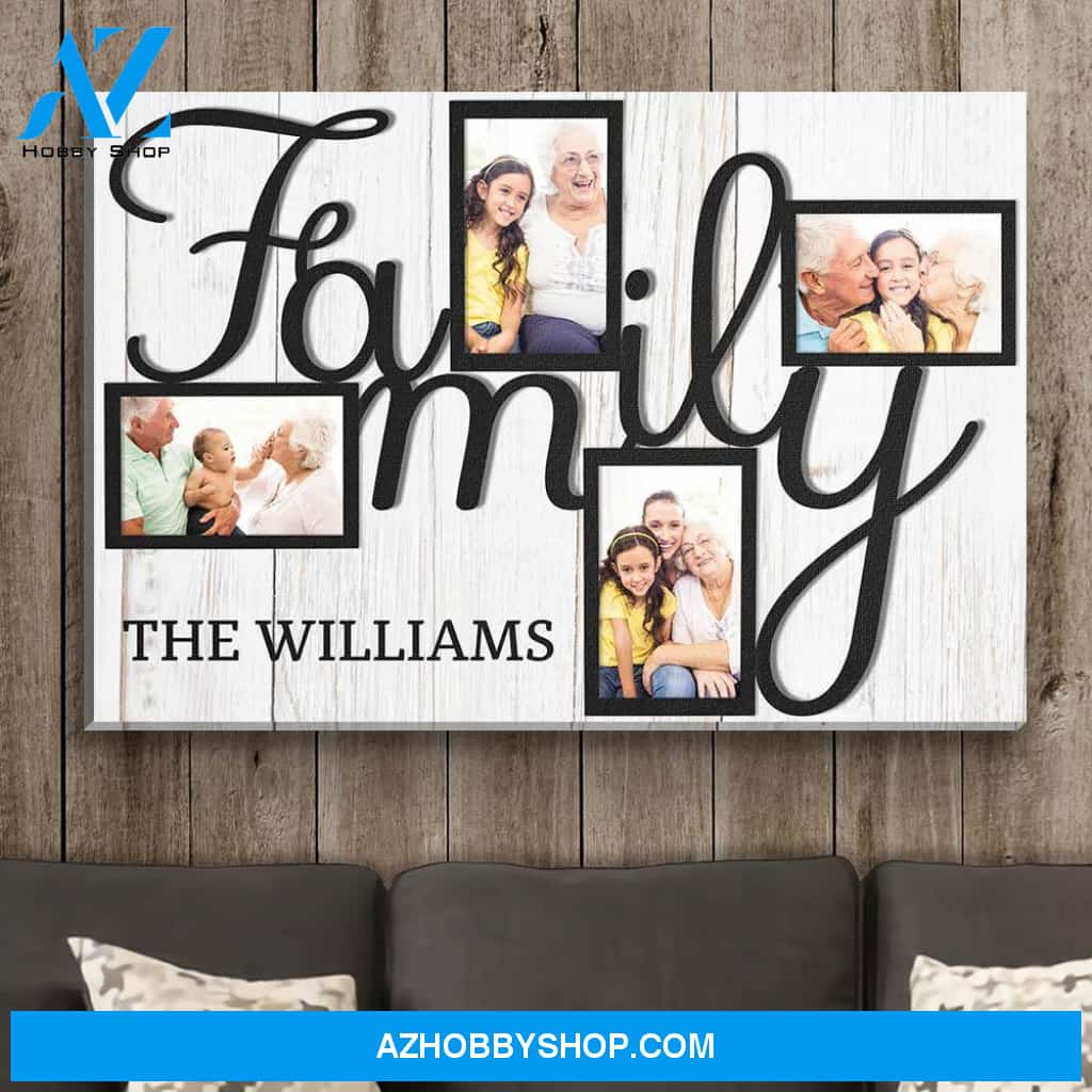 Family Collage - Personalized Custom Photo Canvas