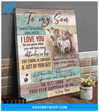 Family Cow Motherhood Canvas To my son Wall Art Decor