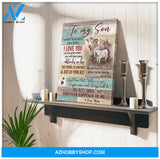 Family Cow Motherhood Canvas To my son Wall Art Decor