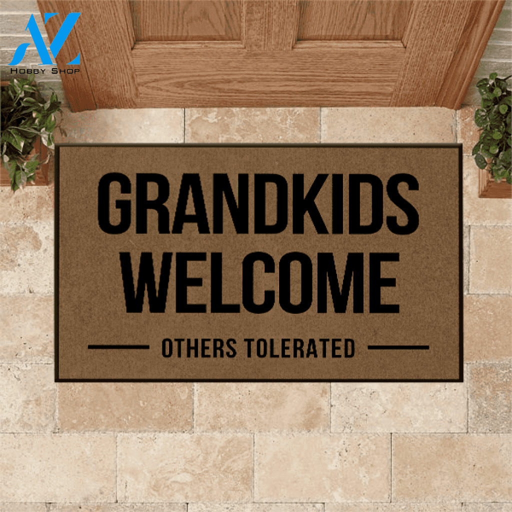 Family Doormat Grandkids Welcome Other Tolerate | Welcome Mat | House Warming Gift
