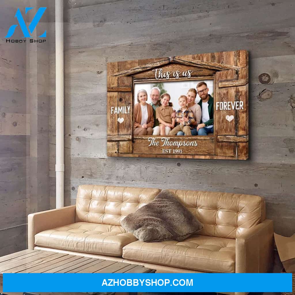 Family Forever - Personalized Custom Photo Canvas