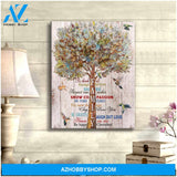 Family Hummingbird Canvas Wall Art Decor