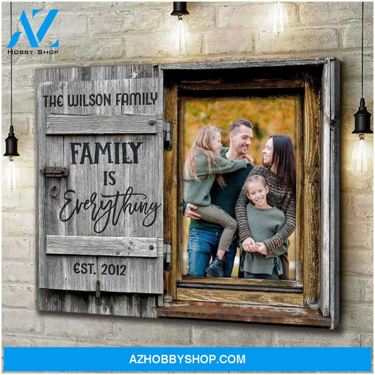 Personalized Photo Gifts Family Photo Family is everything, Custom Canvas Prints