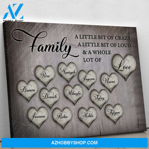 Family & Love - Personalized Canvas CT001