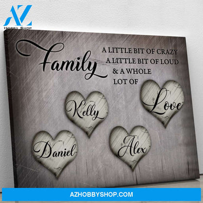 Family & Love - Personalized Canvas CT001