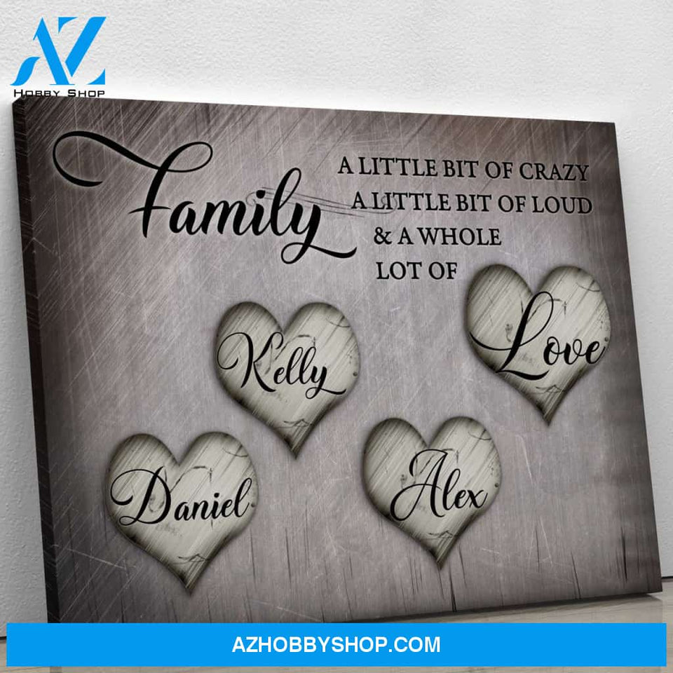 Family & Love - Personalized Canvas CT001