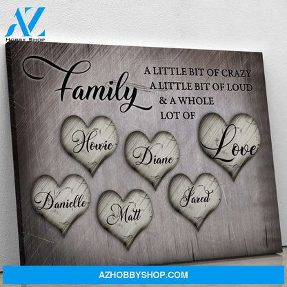 Family & Love - Personalized Canvas CT001