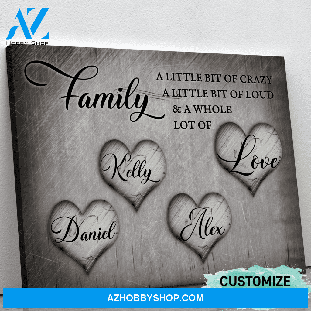 Family & Love - Personalized Canvas CT001