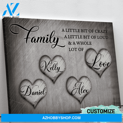 Family & Love - Personalized Canvas CT001