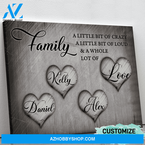Family & Love - Personalized Canvas CT001