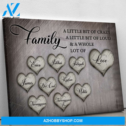Family & Love - Personalized Canvas CT001