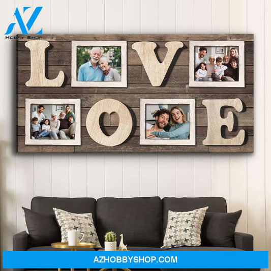 Family Love - Personalized Custom Photo Canvas