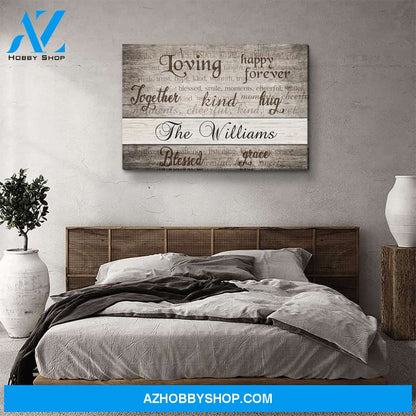 Family Members - Personalized Custom Name Canvas