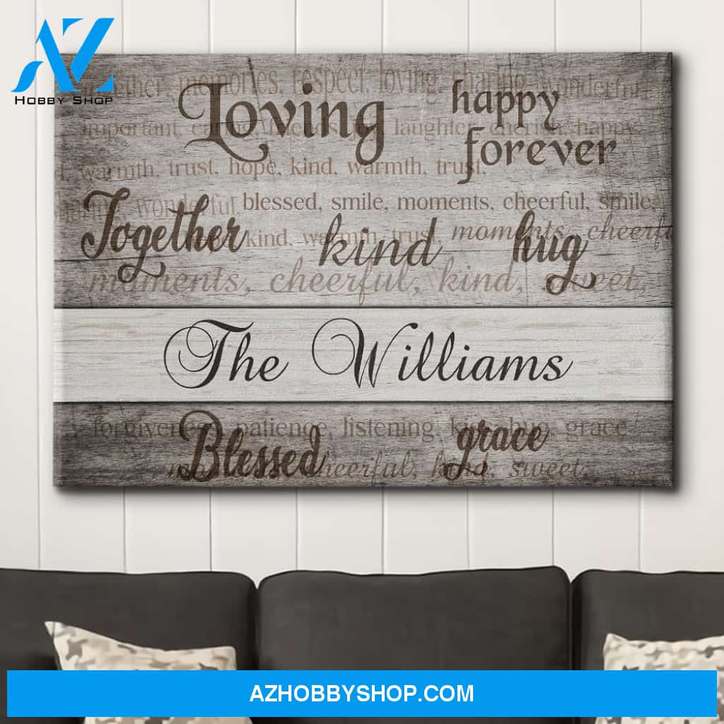 Family Members - Personalized Custom Name Canvas