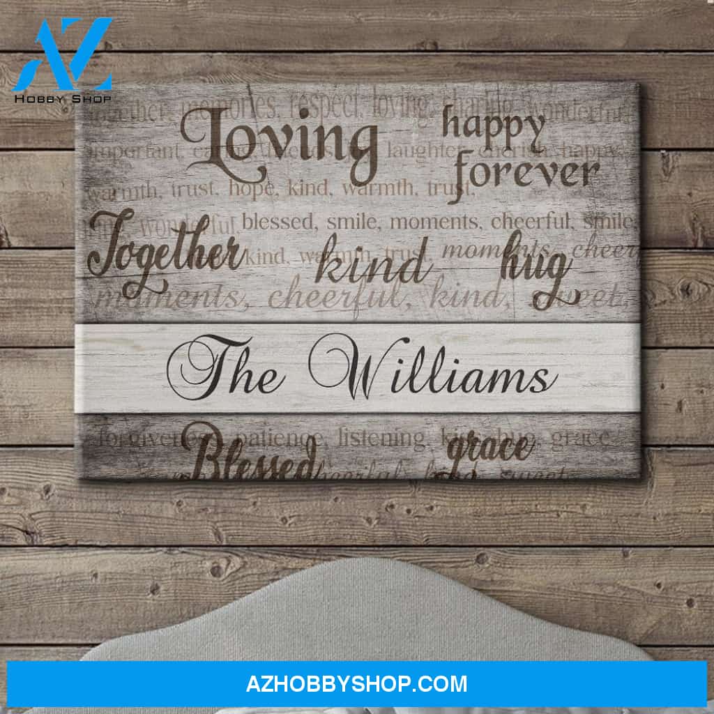 Family Members - Personalized Custom Name Canvas