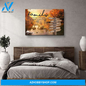 Family Multi Name 2 - Personalized Custom Name Canvas