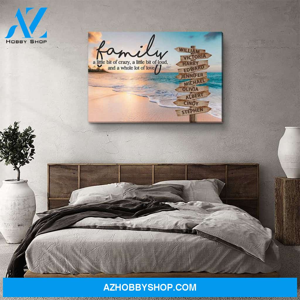 Family Multi-Name - Personalized Custom Name Canvas