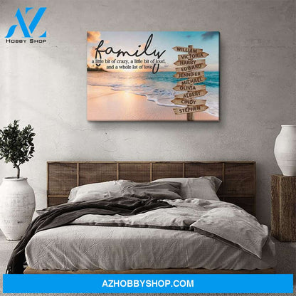 Family Multi-Name - Personalized Custom Name Canvas