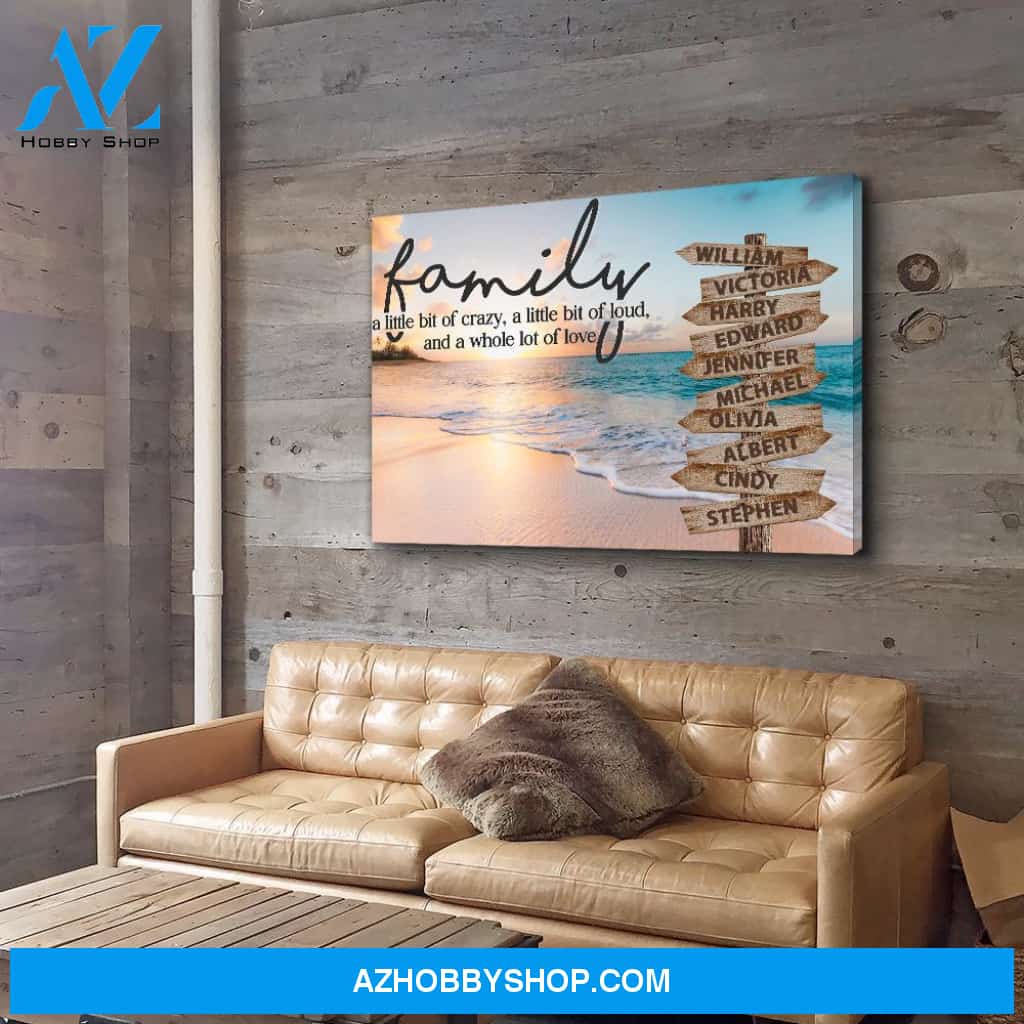 Family Multi-Name - Personalized Custom Name Canvas