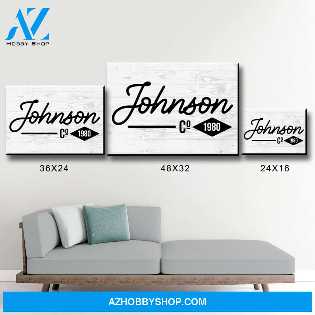 Family Name Co. Premium Canvas