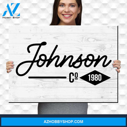 Family Name Co. Premium Canvas