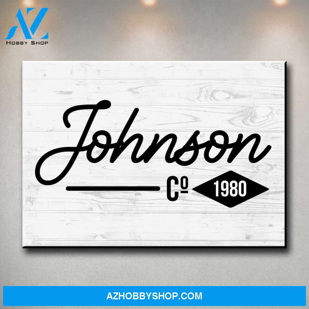 Family Name Co. Premium Canvas